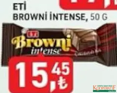 ETİ BROWNİ INTENSE ÇİKOLATALI KEK 50 G